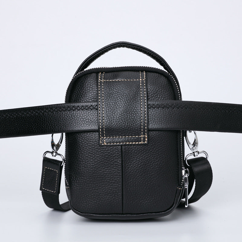 Men's Leather Mini First Layer Cowhide Bags