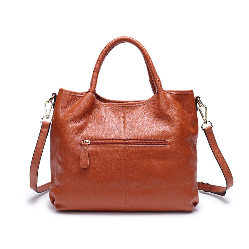 Women's Capacity Light Luxury High-grade Leather First Shoulder Bags
