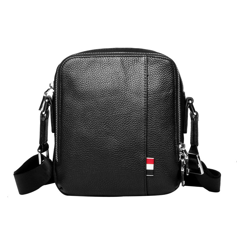 Men's Fashion Mini High Sense Genuine Cattlehide Men's Shoulder Bags