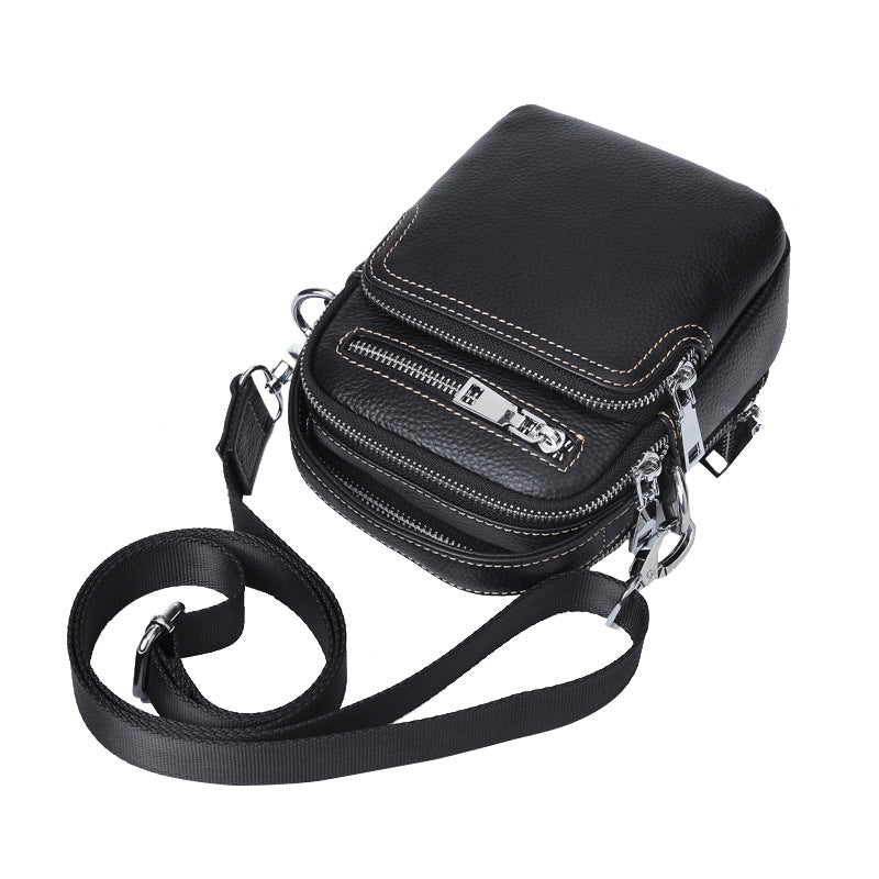 Men's Leather Mini First Layer Cowhide Bags