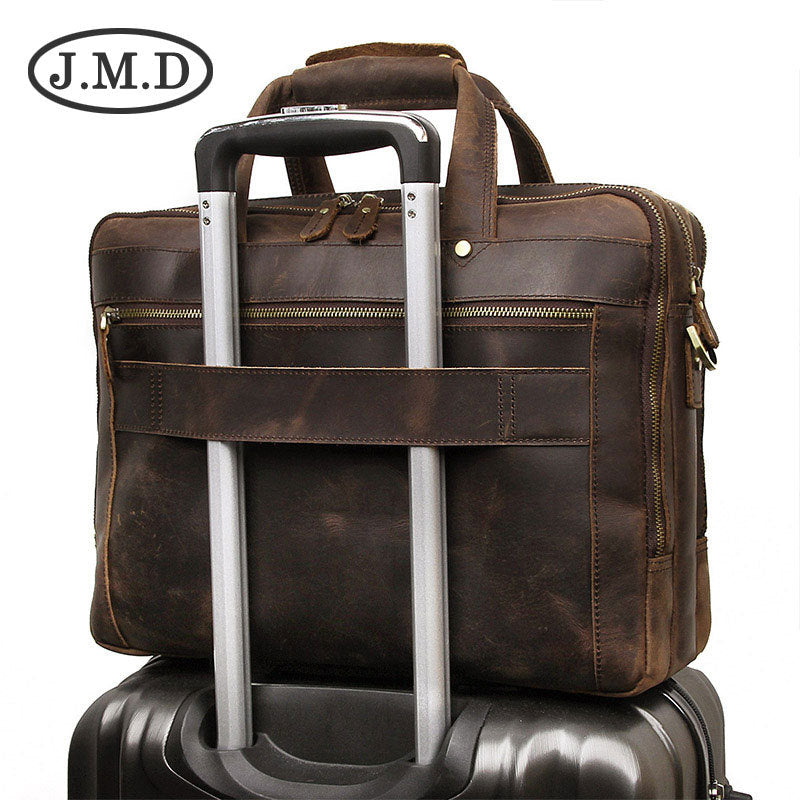 Vintage Leather Top Layer Cowhide Crazy Bags