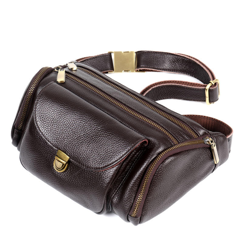 Men's Attractive Leather Pocket Hipster Korean Phone Bags