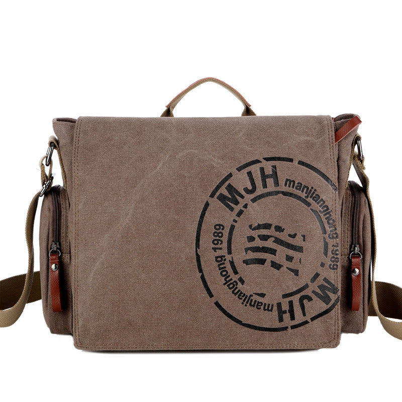 Men's Versatile Canvas Multifunctional Business Computer Bags