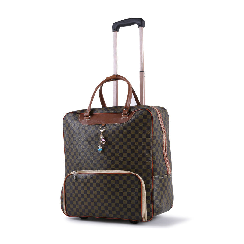 Korean Style Suitcase Vintage Leather Upgraded Travel Bags