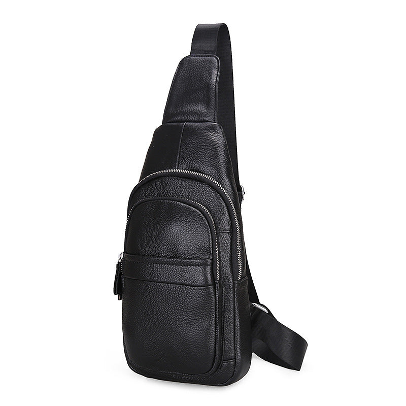 Men's Trendy Genuine Leather Korean Style First Men's Shoulder Bags