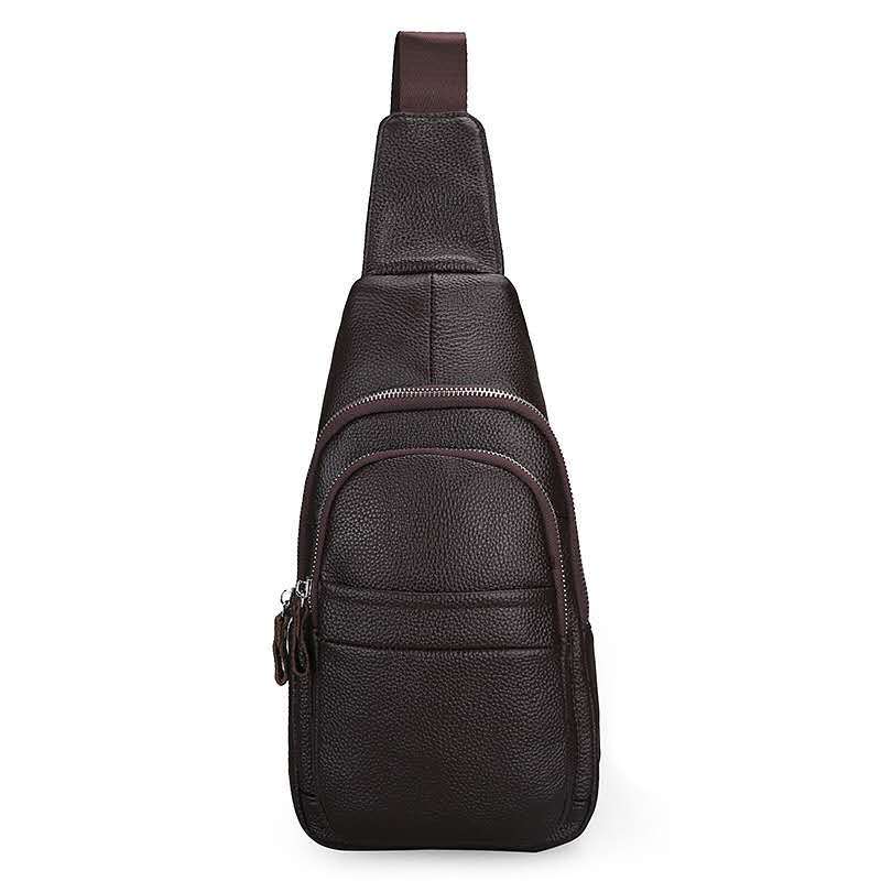 Men's Trendy Genuine Leather Korean Style First Men's Shoulder Bags