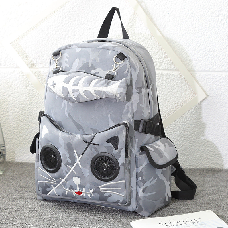 Stylish Popular Fashion Audio Nylon Waterproof Backpacks