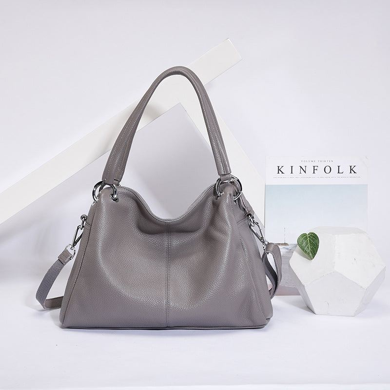 Women's Genuine Leather High Sense Light Luxury Niche Shoulder Bags