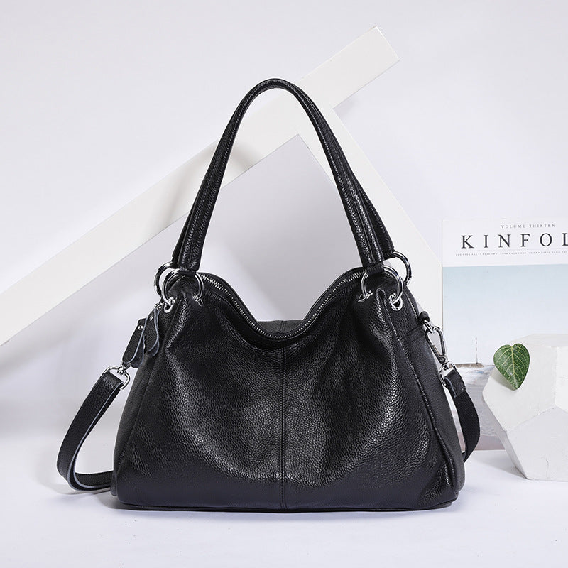 Women's Genuine Leather High Sense Light Luxury Niche Shoulder Bags