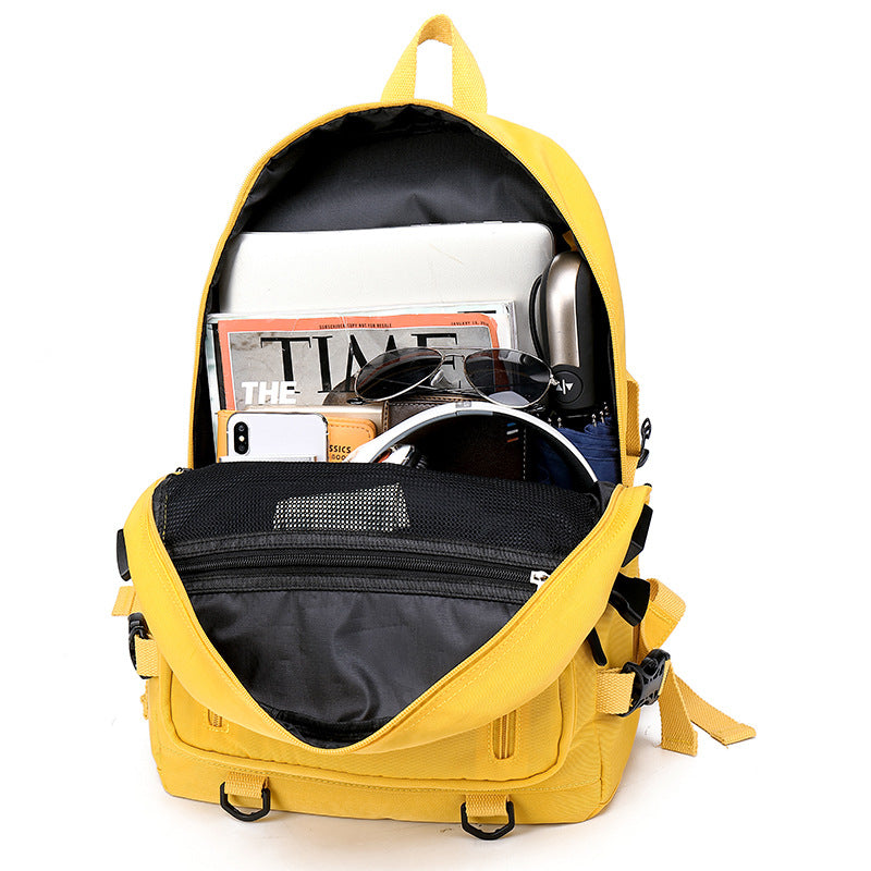 Women's & Men's & Solid Color Leisure Backpacks
