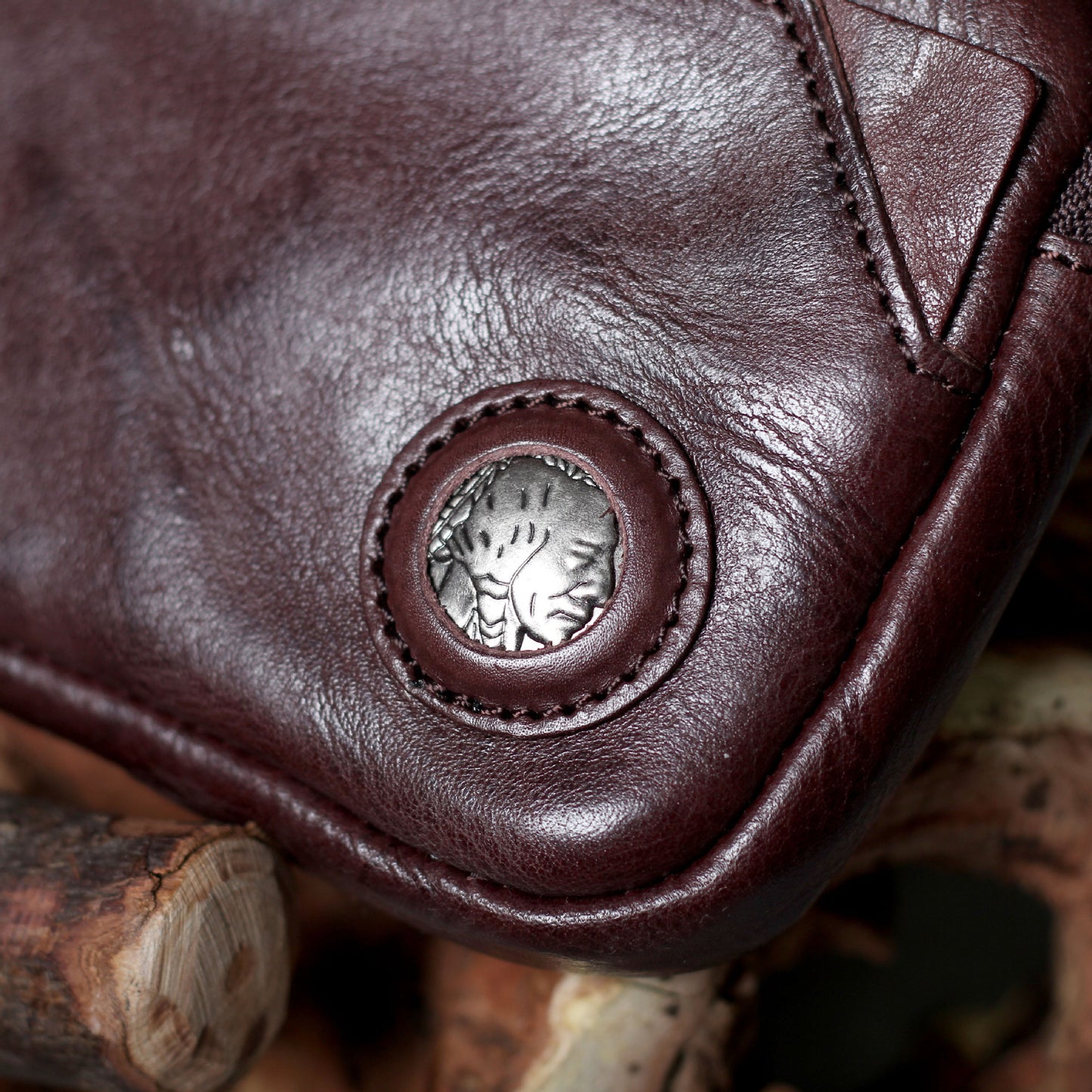 Vintage Real Leather Long Clutch Vegetable Tanning Bags