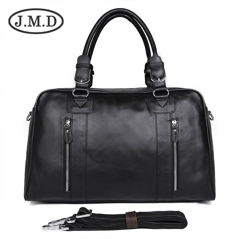 Men's Top Layer Oil Wax Skin Short Travel Bags