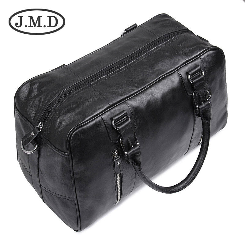 Men's Top Layer Oil Wax Skin Short Travel Bags