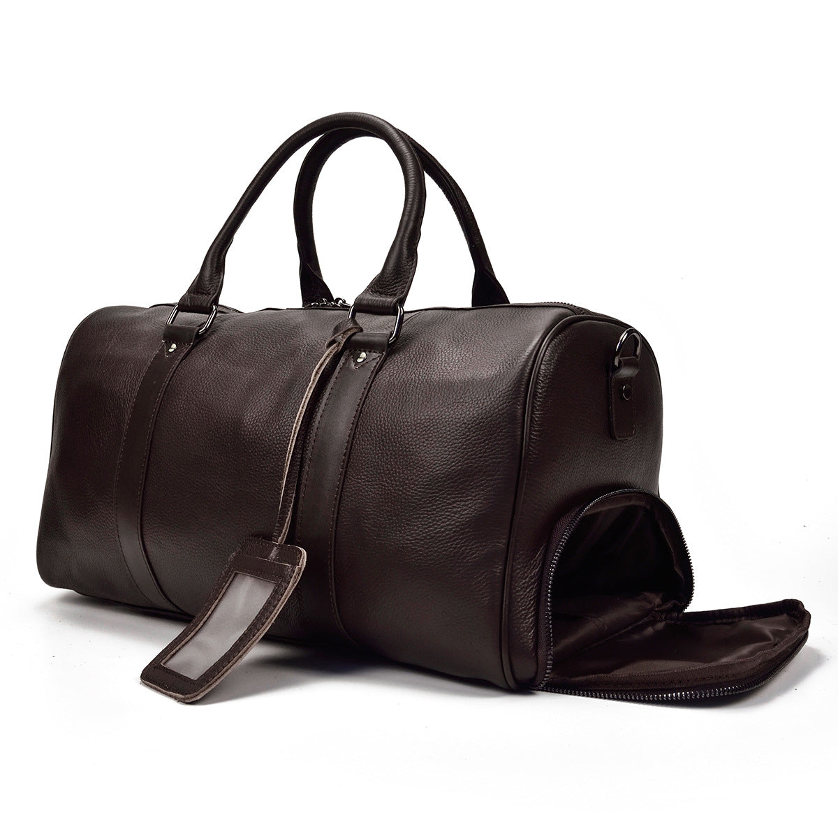 Men's Traveling Lychee Pattern Vintage Large Capacity Travel Bags