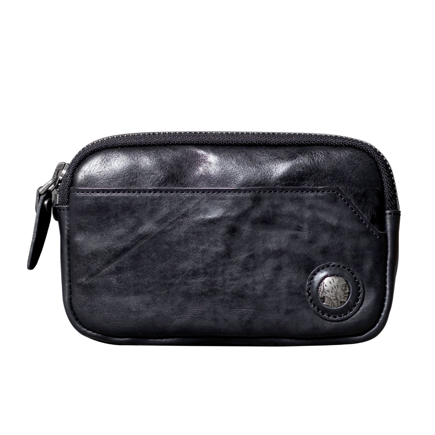 Vintage Real Leather Long Clutch Vegetable Tanning Bags