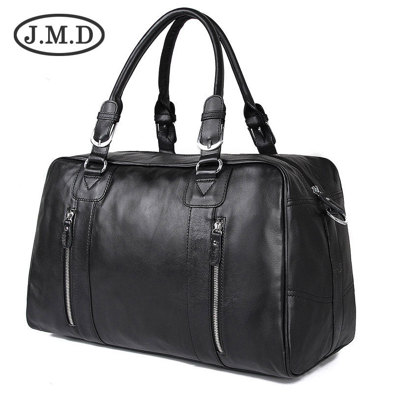 Men's Top Layer Oil Wax Skin Short Travel Bags