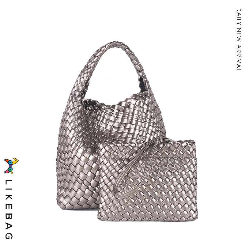 Women's Trendy Hand-woven Versatile Large Capacity Portable Bags