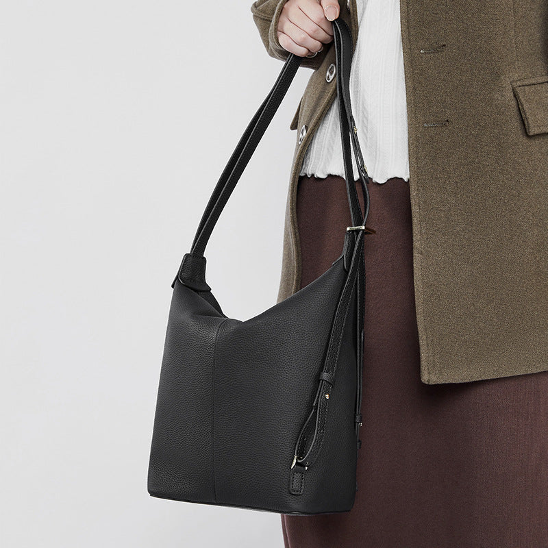 Women's Design Leather First Layer Underarm Crossbody Bags