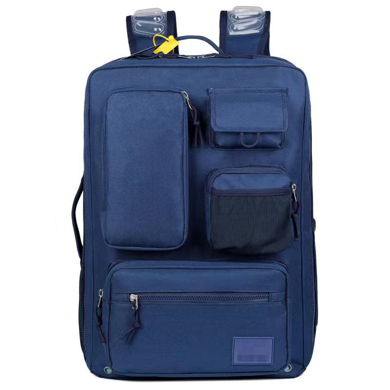 Men's Fashion Air Cushion Three-dimensional Outer Large Backpacks