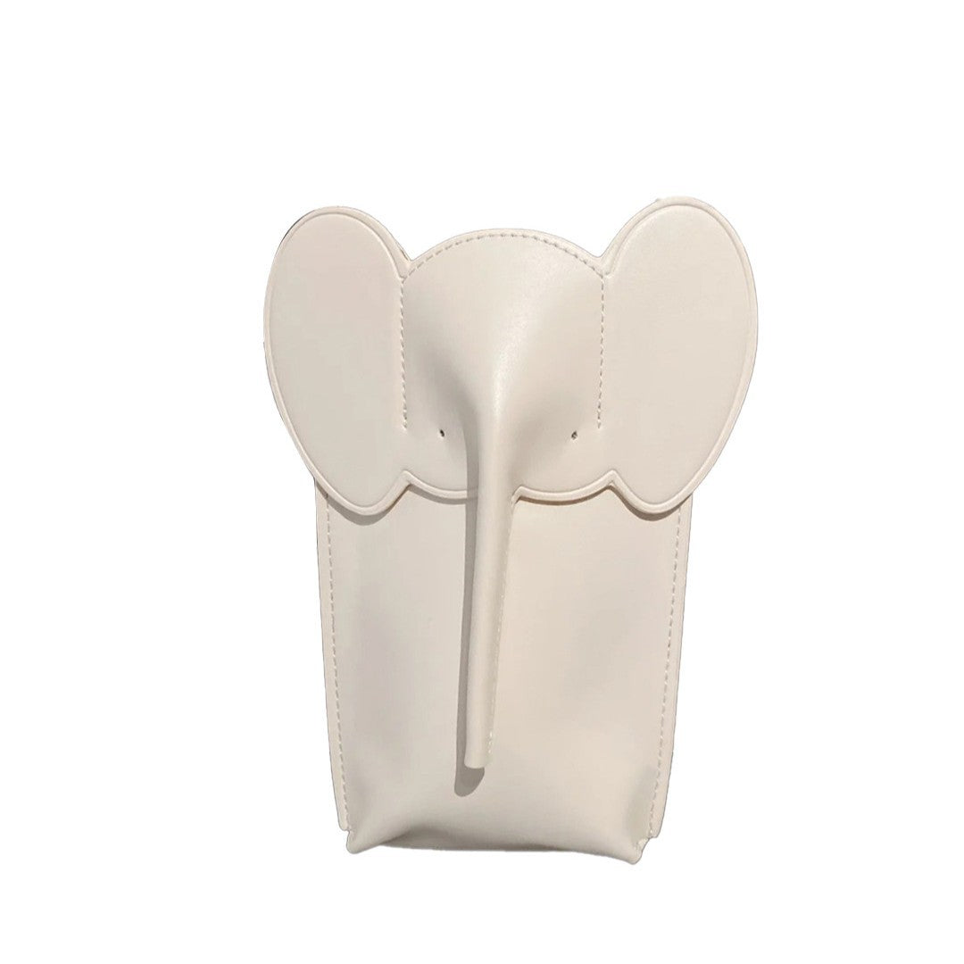 Women's Genuine Leather Elephant Vertical Mobile Lightweight Phone Bags