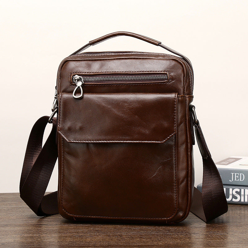 Urban Business Commute Trendy Classic Box Men's Shoulder Bags