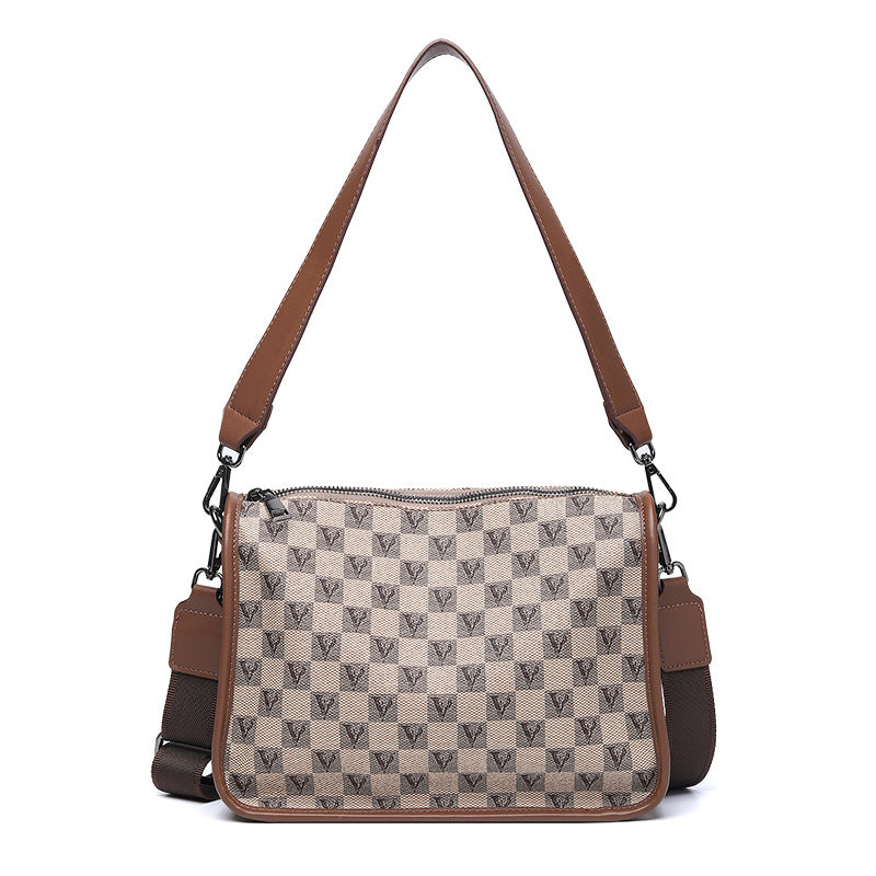 Women's Printed Pea Temperament Wild Boston Fashion Crossbody Bags