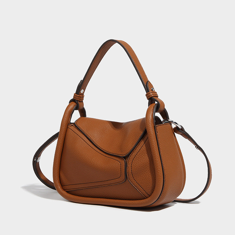Women's Geometric Soft Sticky Retro Large Capacity Shoulder Bags