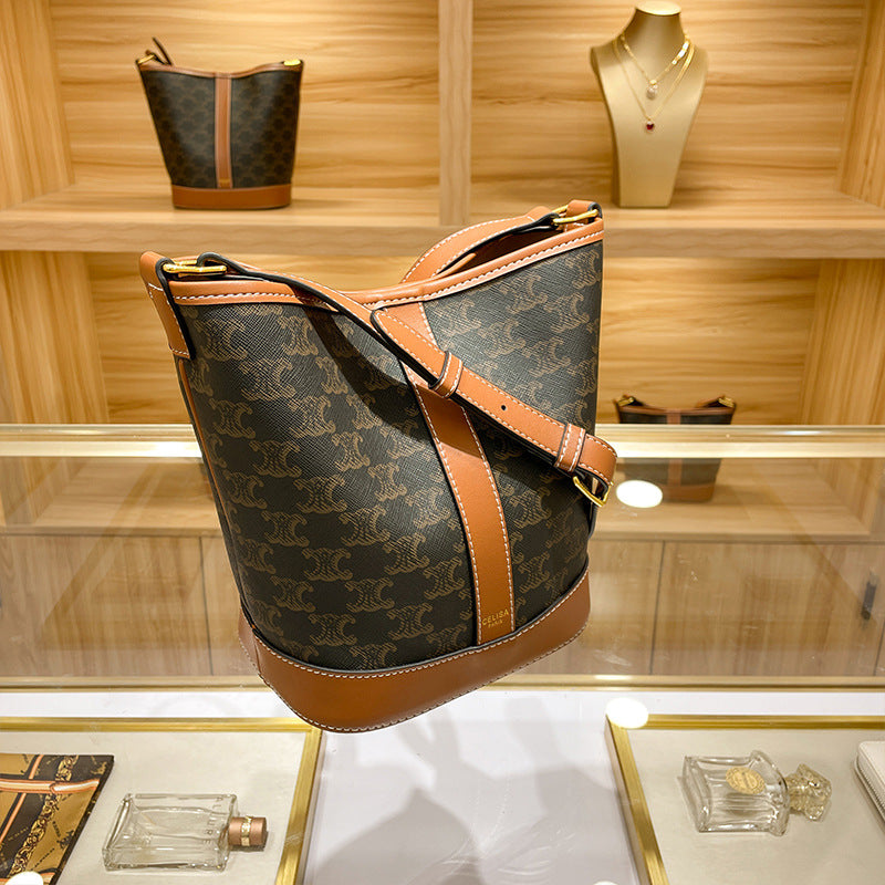 Women's Genuine Leather Commuter Minority Big Same Bucket Bags