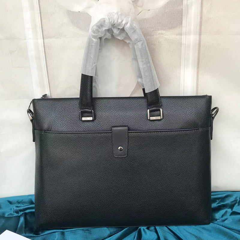 Men's Genuine Leather Commuter Large Capacity Waterproof Men's Briefcases