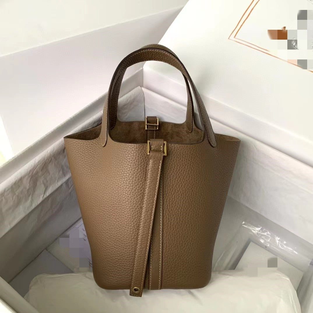 Women's Beeswax Thread Imported First Layer Cowhide Portable Bags