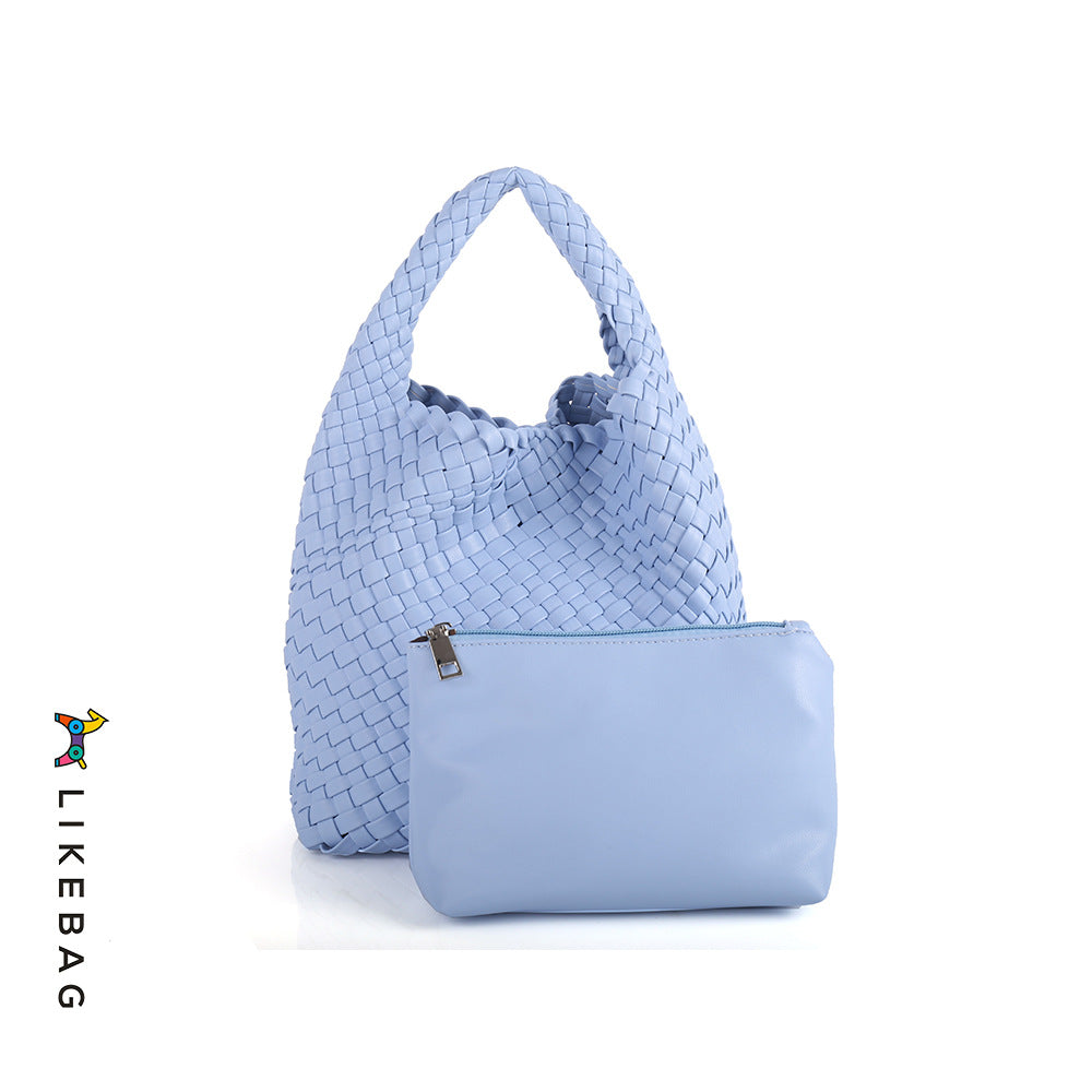 Women's Quality Handmade Woven Vegetable Basket Composite Shoulder Bags