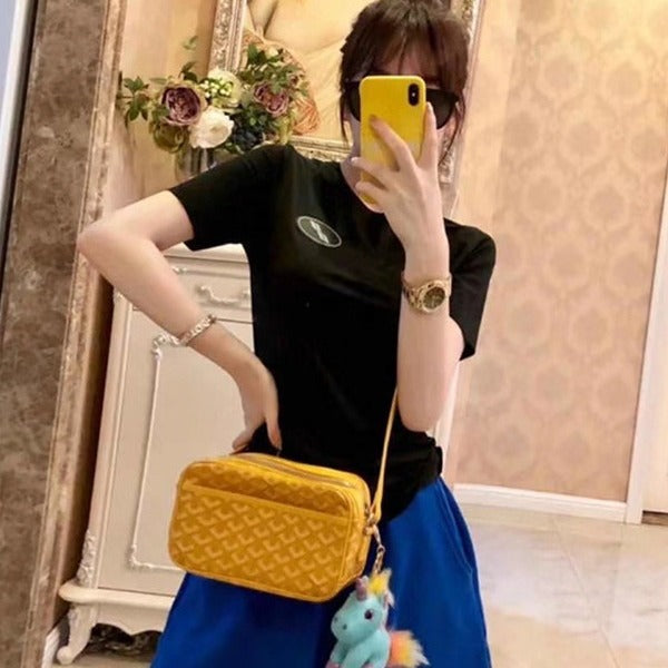 With Leather Strap Dog Teeth Classic Bags