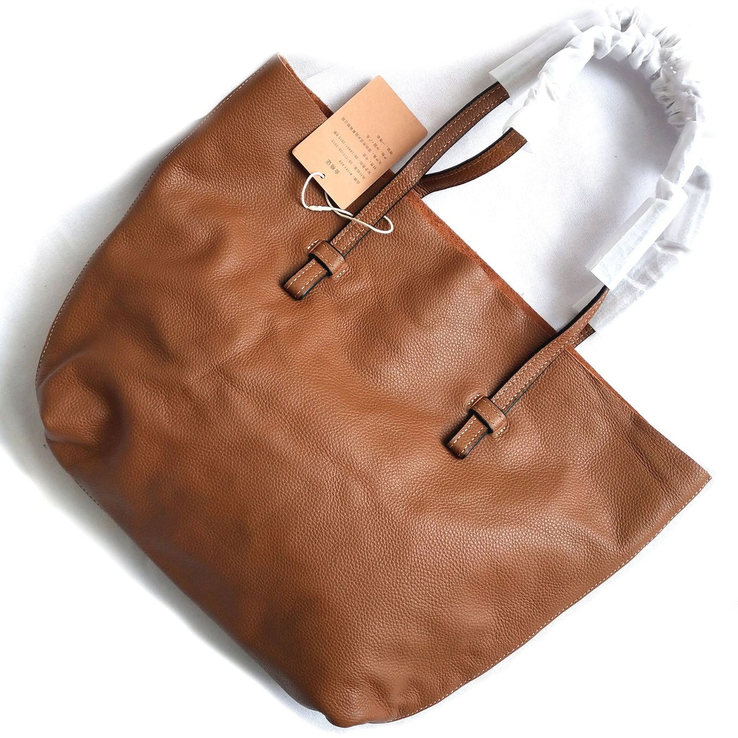 Women's Cattlehide Leather One Shopping Portable Cattle Handbags