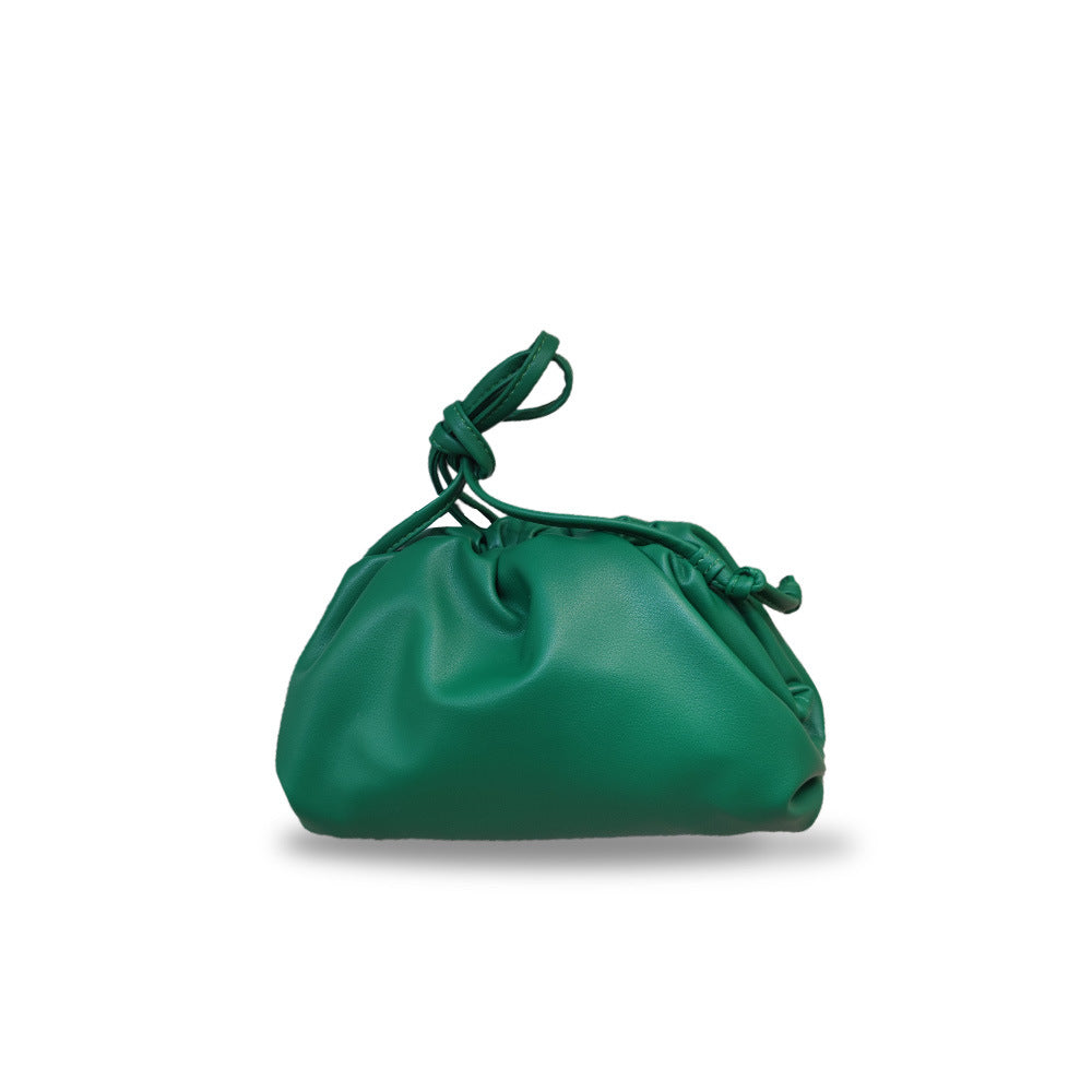 Women's Cloud Size Korean Style Pleated Clip Bags