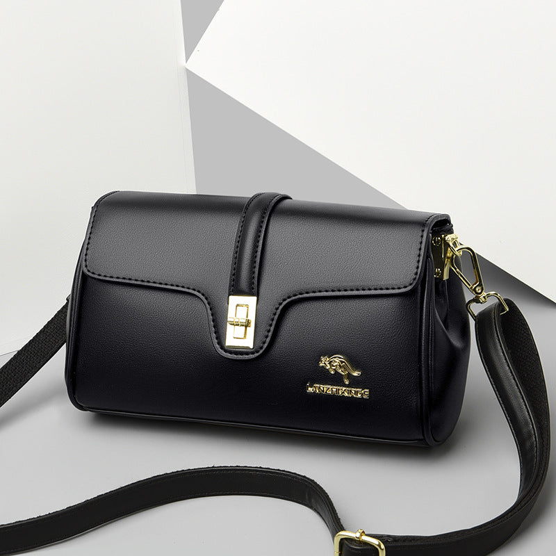 Simple Korean Style Soft Leather Flip Bags
