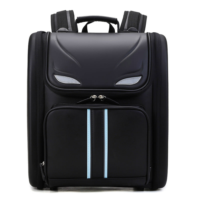 Burden Reduction Grade Spine Protection Leather Elementary School Students' Schoolbags