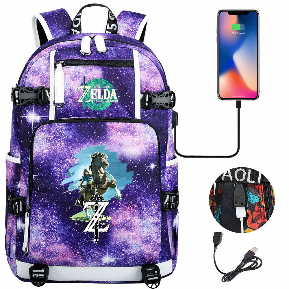 Women's & Men's Game Legend Of Zelda Printed Youth Backpacks