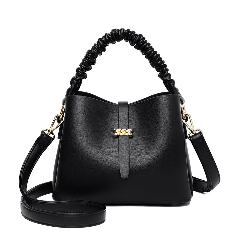 Women's Trendy Korean Style Niche Texture Soft Handbags
