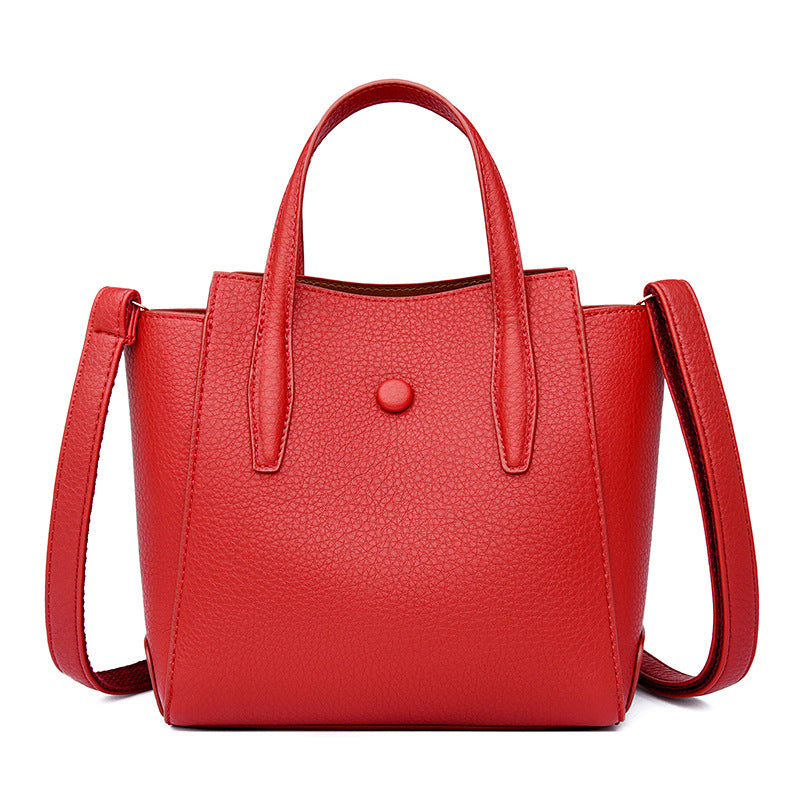 Women's Commuter Portable Simple Solid Color High Shoulder Bags