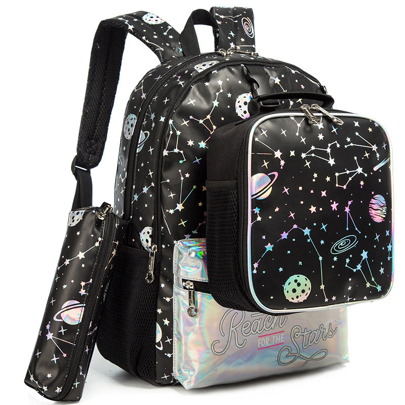 Korean Leather Cute Embroidered For Primary Backpacks