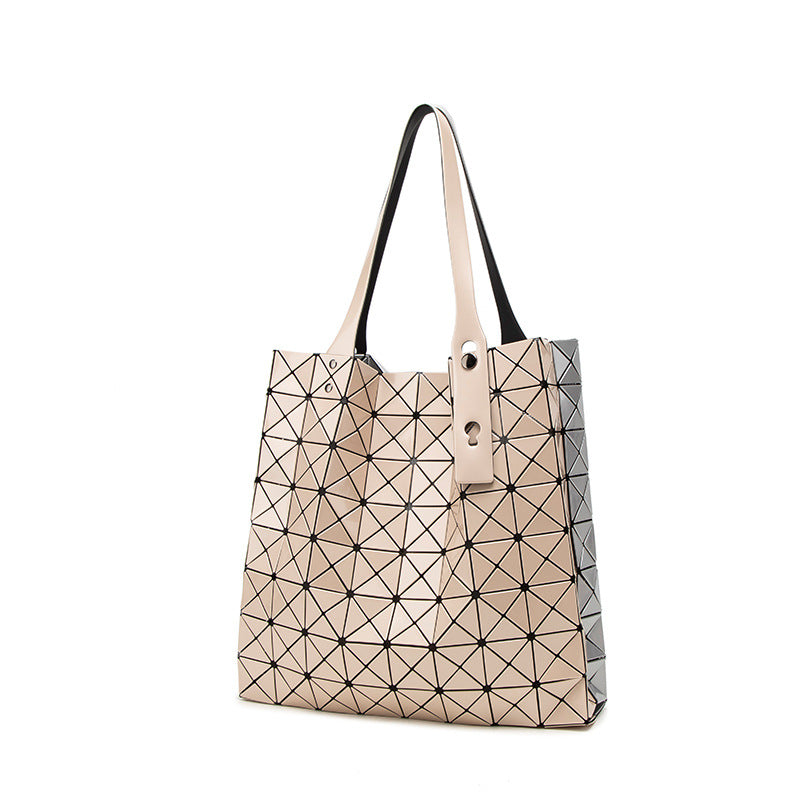 Women's Eight Grid Large Commuter Computer Shopping Shoulder Bags