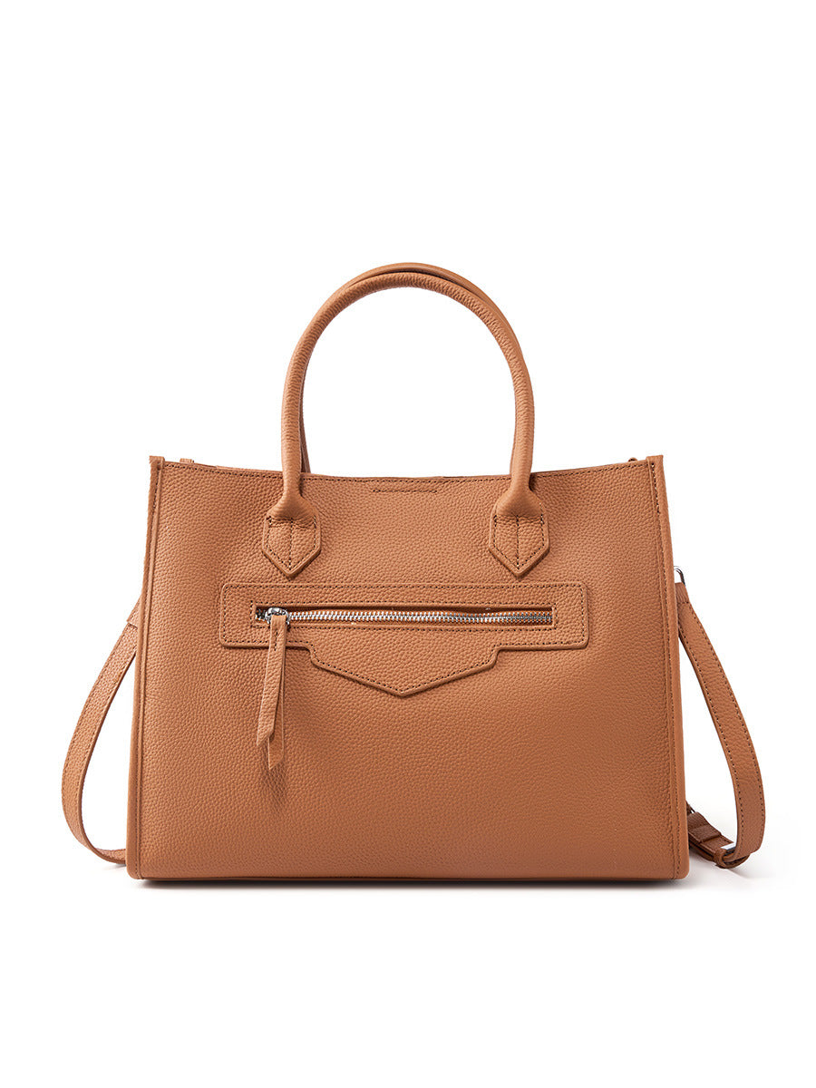 Women's Design Commuting Large Genuine Leather Capacity Retro Tote Bags