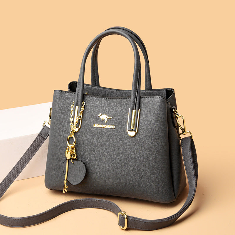 Women's Capacity Versatile Lychee Pattern Elegant Kangaroo Tote Bags