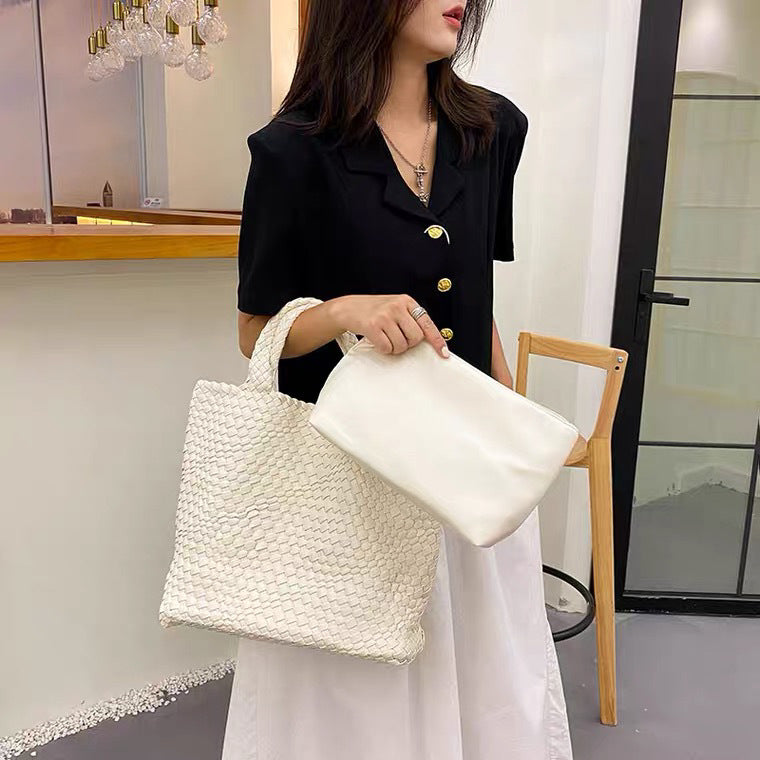 Slouchy Large Capacity Hand-woven Versatile Mother Bags