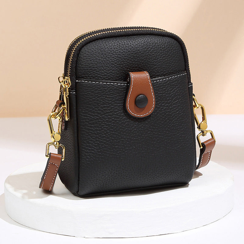 Women's First Layer Cowhide Fashion Soft Leather Shoulder Bags