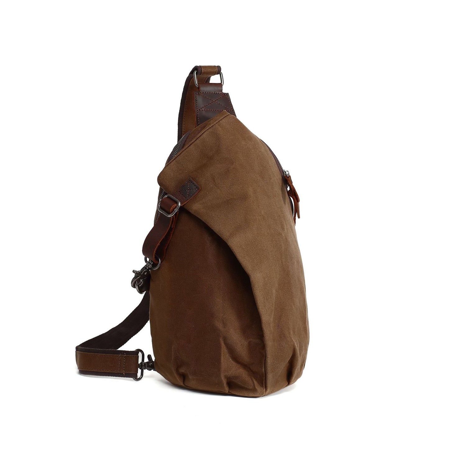 Men's Retro Versatile Convenient Waterproof Waxed Canvas Men's Shoulder Bags