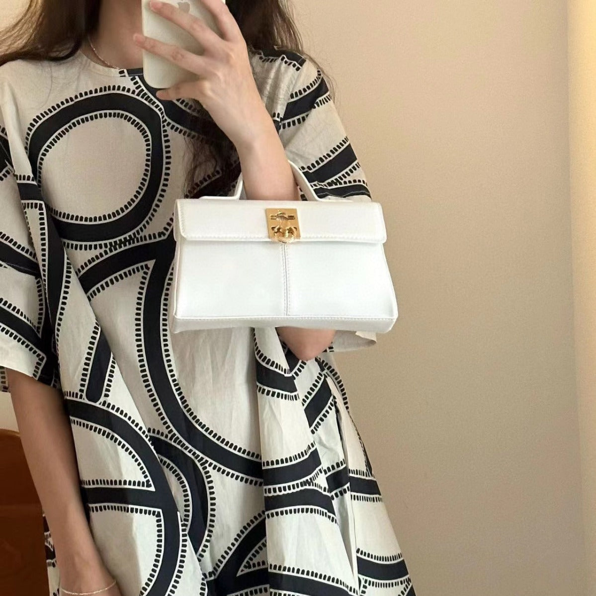 Women's Light Luxury Minority Genuine Leather Retro Small Square Bags