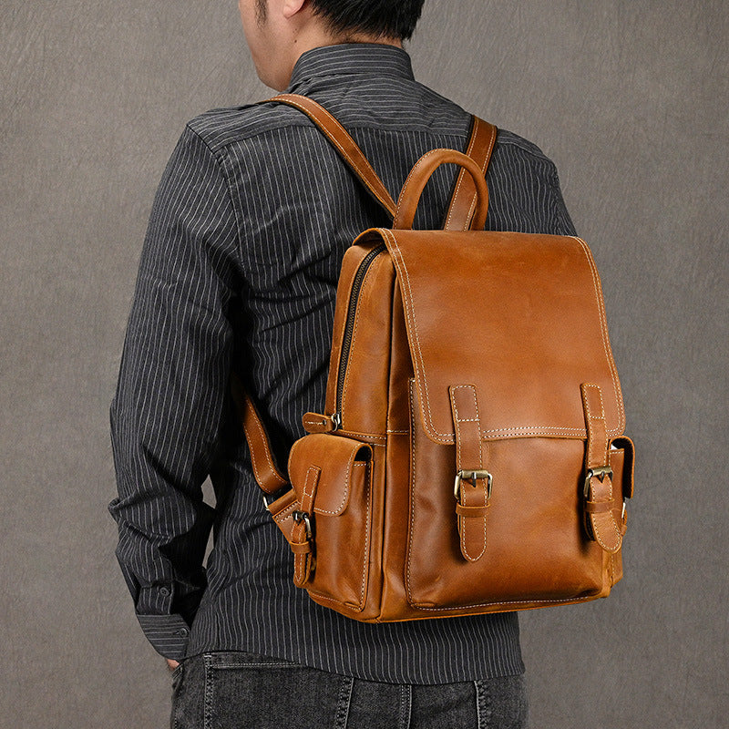 Women's & Men's & Crazy Horse Leather Vintage Backpacks