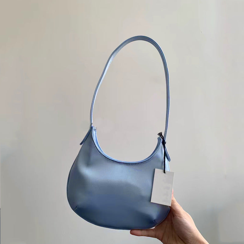Women's High-grade Portable Underarm Korean Satin Selenodont Armpit Bags
