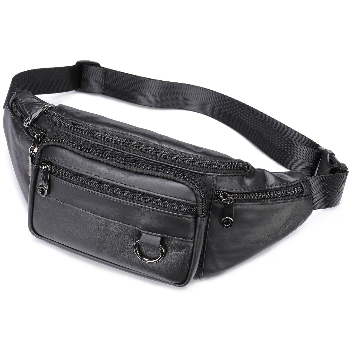 Men's Cool Glamorous Leather Multifunctional Mobile Men's Waist Packs